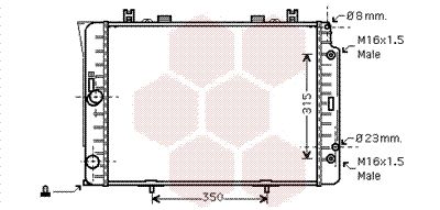 VAN WEZEL Radiaator,mootorijahutus 30002151